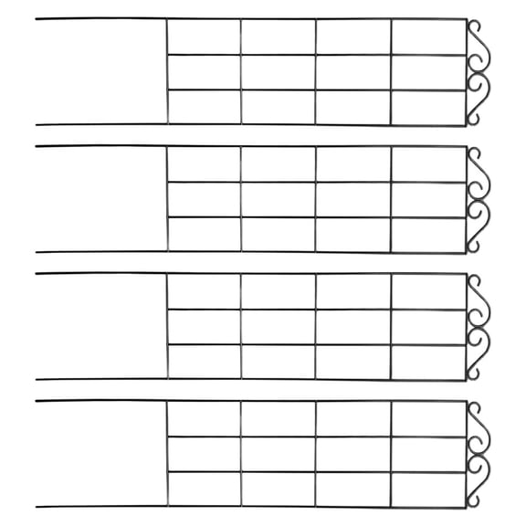 Worgeous 4pcs Plant Climbing Trellis Metal Support Frame Plant Climbing Stand For Vines And Flower For Outdoor Indoor Plant Support