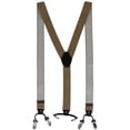 thumbnail image 2 of CTM  Subtle Diamond pattern Y-Back Double Clip-End Suspender (Men), 2 of 6