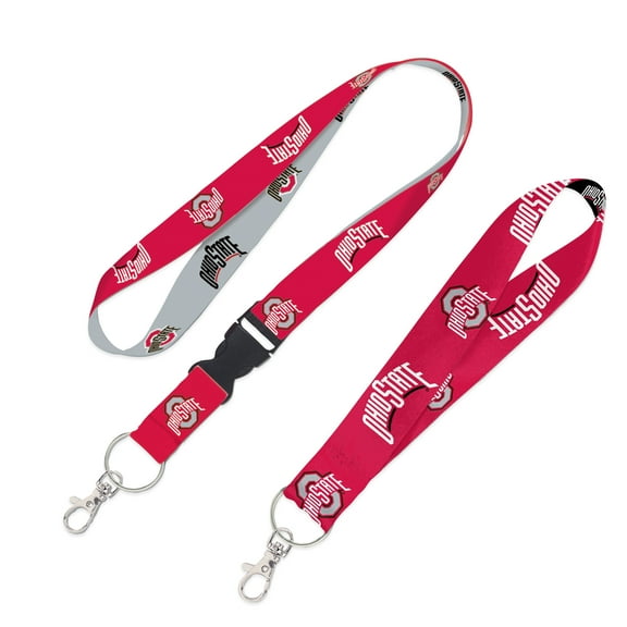WinCraft Ohio State Buckeyes 2-Pack Lanyard with Detachable Buckle & Key Strap Set