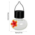 thumbnail image 2 of Xecvkr Solar Hanging Chandelier Bird Feeder Outdoor Waterproof Glass Decorative Pendant Suspended Garden Light Patio Villa Balcony Night Bird Watching Lighting 1 Piece, 2 of 3