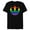 Black, variant on Star Wars Rebel Alliance Rainbow - Short Sleeve Blended T-Shirt for Adults - Customized-Black