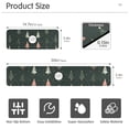 thumbnail image 3 of Yayeee Faucet Mat for Kitchen Sink 14.7" Diatomite Long Splash Guard Pad, Green Christmas Trees, 3 of 7