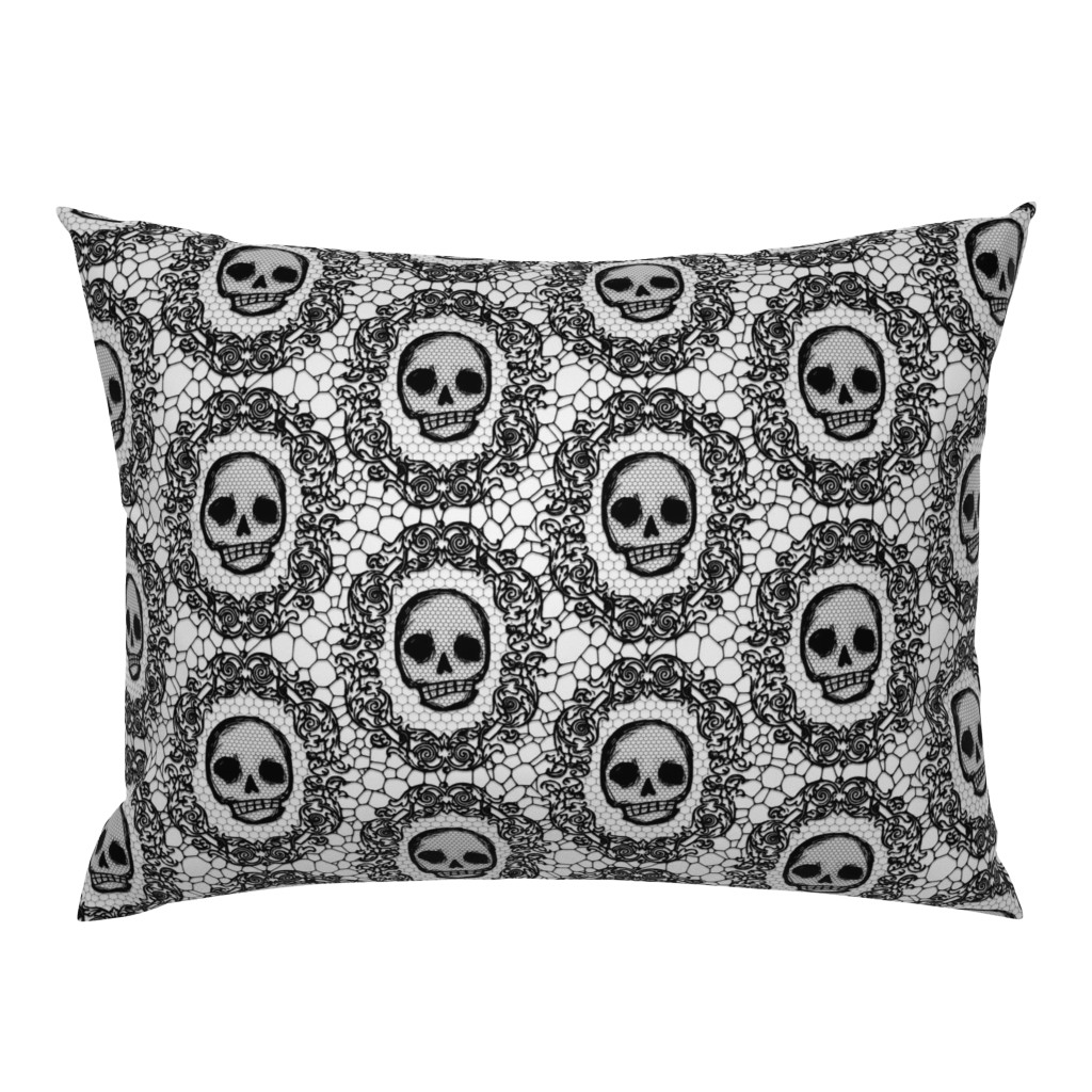 Halloween Skull Gothic Throw Pillow Cover w Optional Insert by Roostery Halloween Skull Gothic Throw Pillow Cover w Optional Insert by Roostery