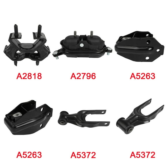 ECCPP Engine Motor Mount and Transmission Mount and Torque Strut Mount Set Fit For Chevrolet Impala 2006-2011, For Monte Carlo 2006-2007 3.5L A2818 A2796 A5263 A5263 A5372 A5372