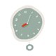 thumbnail image 5 of Reloj colgante de pared Strade Fareast Limited decoración de pared números arábigos grandes reloj decorativo adorno para dormitorio sala de estar habitación Verde, 5 of 8