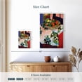 thumbnail image 4 of Elephant Stock Basket With Oranges Wall Art - Vertical Canvas Wall Art - Dining Room Wall Decor - Food And Drink Canvas - Red And Blue Decor By Henri Matisse - 8" x 12", 4 of 8
