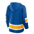 thumbnail image 3 of Men's Fanatics  Blue St. Louis Blues Inside Line Fleece Pullover Hoodie, 3 of 3