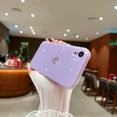 thumbnail image 2 of Compatible with iPhone XR Case,Love Heart Pattern Design Soft TPU Shockproof Protective Case Bling Sparkly Glitter Cover for iPhone XR-Purple, 2 of 10