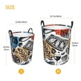 thumbnail image 3 of Fotbe French Food Cesto de Ropa con Asas, Cesto Impermeable de Gran Capacidad, Bolsa de Lavado para Dormitorio, Cesto de Ropa con Ruedas y Asas-Small, 3 of 6