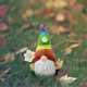 thumbnail image 2 of Green Magical garden gnome ornaments, flower resin ornaments, 2 of 5