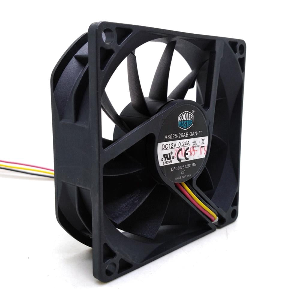 80mm CPU Cooler Cooling Fan DC 12V A8025-26AB-3AN-F1 DF0802512B1UN DC12V 0.24A 80x80x25MM 8cm 3Lines Computer cooling fan