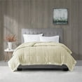 thumbnail image 2 of Madison Park Polyester Microfiber 3M Scotchgard Solid Blanket in Ivory, 2 of 8