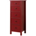 thumbnail image 1 of Bowery Hill Commode Lingerie 5 Tiroirs Rouge, 1 of 3