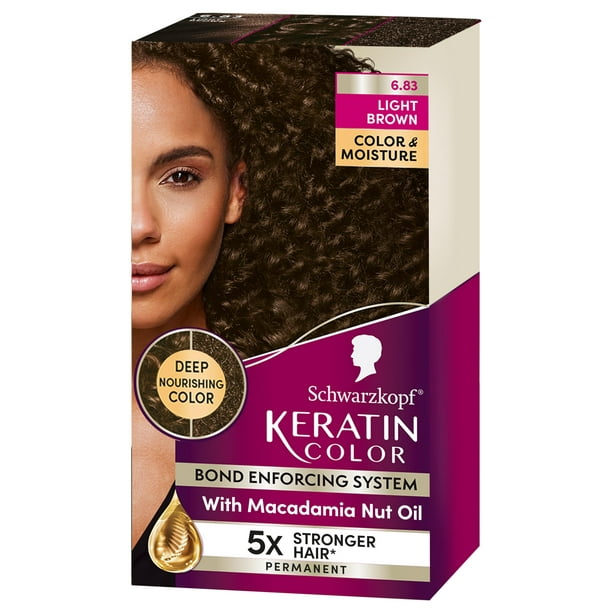 Tinte para el cabello Schwarzkopf Keratin Color 6.83 Marrón claro