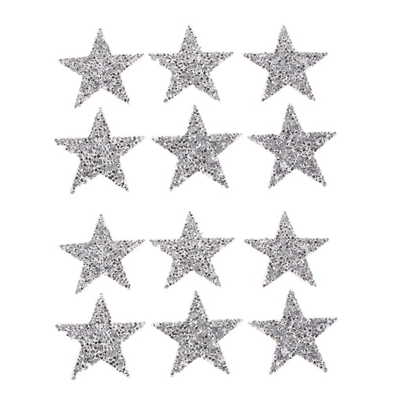 12 piezas pnchar para niñas, de apliques de cosido / pnchado para chaquetas / s / ropa para / vaquero Zulema Parches de coser Iron on Star