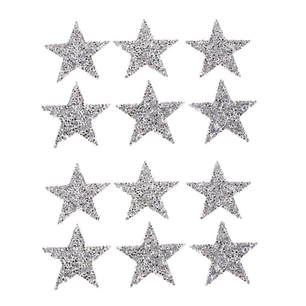12 piezas pnchar para niñas, de apliques de cosido / pnchado para chaquetas / s / ropa para / vaquero Zulema Parches de coser Iron on Star