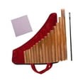 thumbnail image 1 of ZheElen 15 Pipe Pan Flutes Musical Woodwind Instrument Beginners Kids Adults Musicians Learning 1 Soft Bag For Easy Carrying, 1 of 6