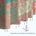 thumbnail image 6 of Pioneer Flower Floral Print Pattern Shower Curtain 36"x72", Bathroom Decorative Shower Curtain Set with 12 Hooks, Waterproof Washable, 6 of 6