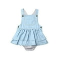 thumbnail image 1 of Girls Suspender Denim Romper, 1 of 4