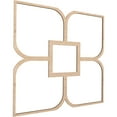 thumbnail image 3 of 78 3/4"W x 78 3/4"H x 3/8"T King Size Olivia Decorative Fretwork Wood Ceiling Panels, Red Oak, 3 of 10