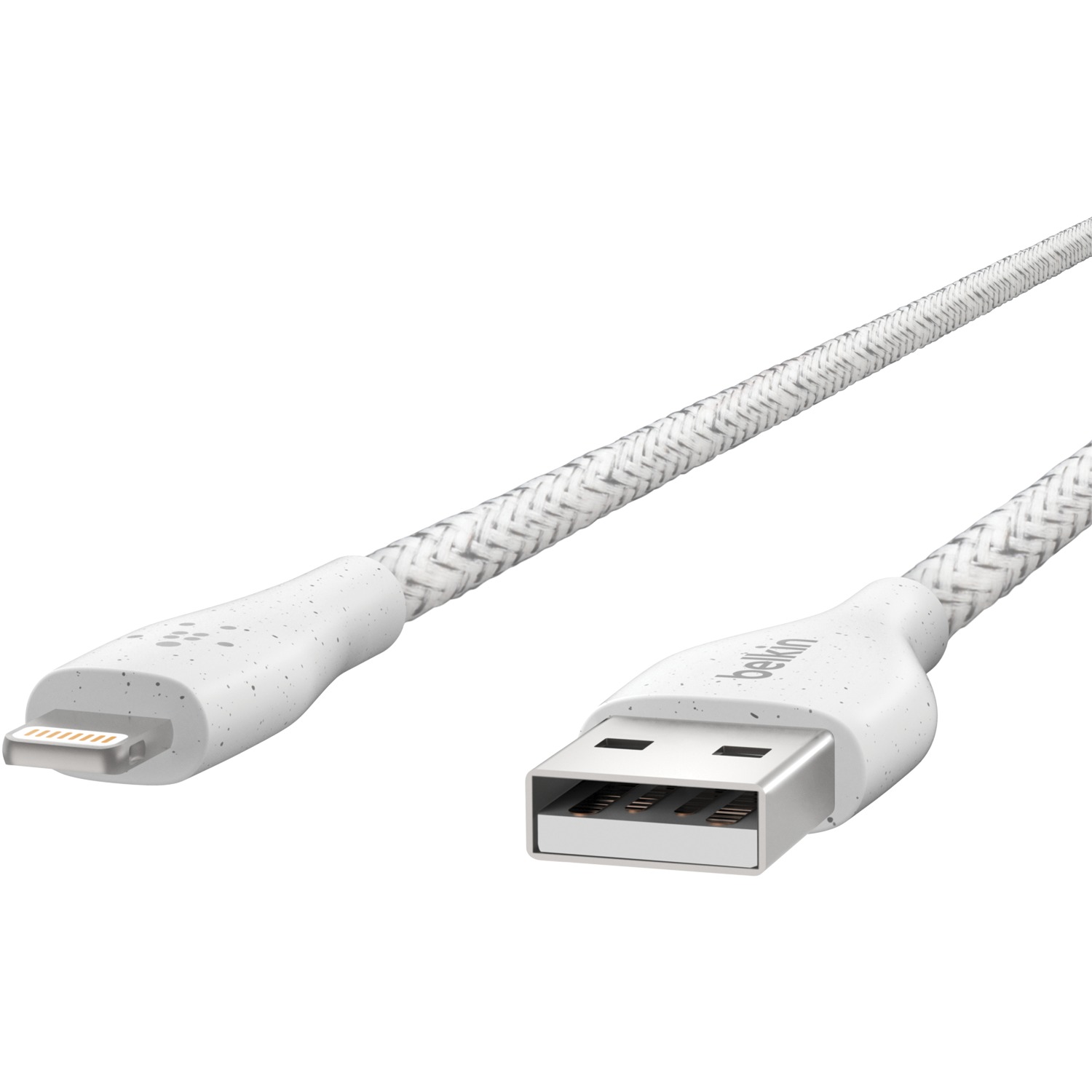 Belkin F8J236bt04-WHT DuraTek Plus Lightning to USB-A Cable, 4 Feet (White) - image 4 of 9