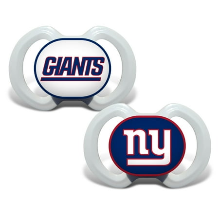 Baby Fanatic Officially Licensed Pacifier 2-Pack - NFL New York Giants