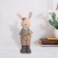 thumbnail image 2 of maskred Delightful Rabbit Statue Figurines Animal Sculpture Craft Wedding Gift male 8.5x23.5cm 1Set, 2 of 6