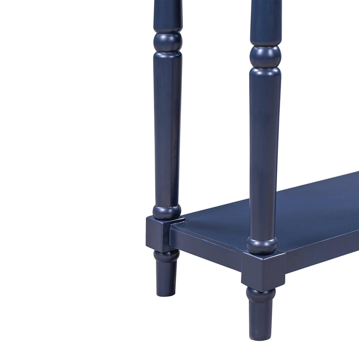 Kadyn Solid Wood Console Table, Modern Classic Entryway Table with Storage Shelf and Drawer, Narrow Long Sofa Entryway Table for Home, Navy Kadyn Solid Wood Console Table, Modern Classic Entryway Table with Storage Shelf and Drawer, Narrow Long Sofa Entryway Table for Home, Navy