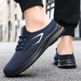 thumbnail image 6 of Domzle Shoes for Men Casual Slip on Walking Sneakers Lightweight Breathable Mesh Fashion Gym Athletic Sports Workout Non Slip Trainers Blue, 6 of 6