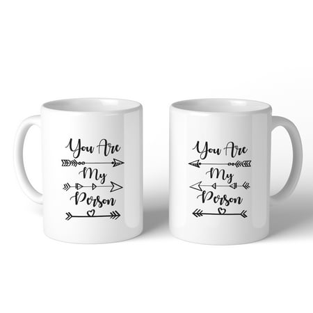 You Are My Person Cute Best Friend Matching Ceramic Coffee Mug (Its My Best Friend Birthday)