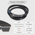 thumbnail image 2 of 2Pack AX51 EPDM V-Belt, Raw Edge Cogged V Belt, 53" Outer Circumference, 2 of 5