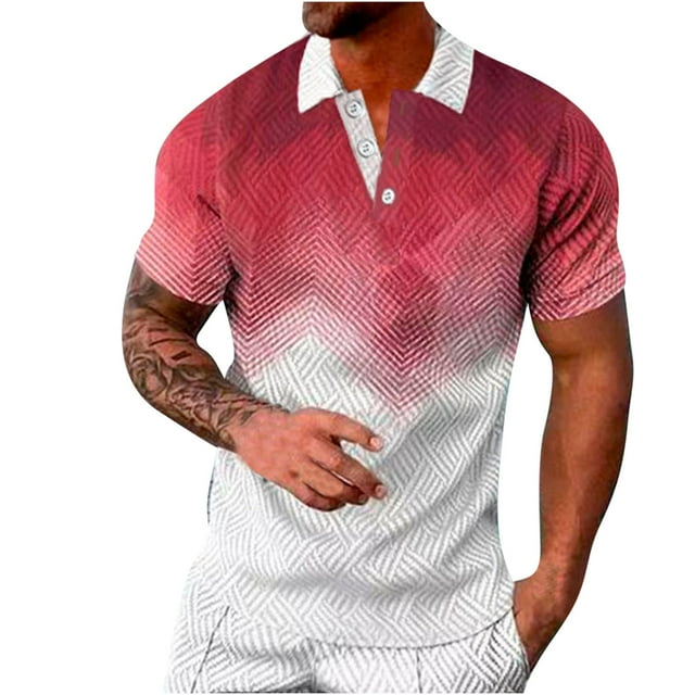 Cameland Tenue d'Été pour Hommes Chemise de Mode Décontractée à Manches Courtes Col Rabattu Blouse et Chemise