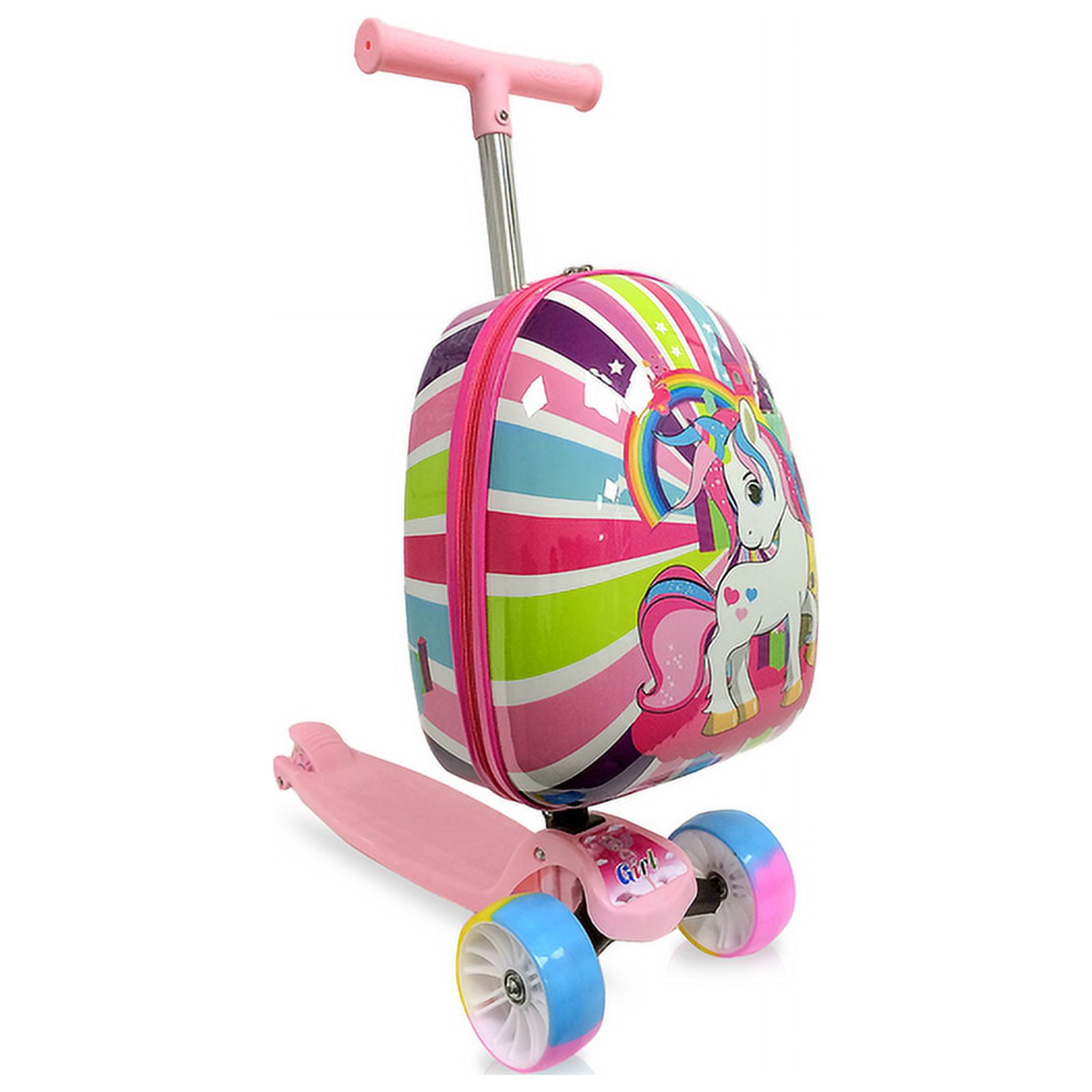 TUCCI Italy Magical Unicorn 32 Kids Travel Luggage with Scooter Walmart