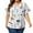 1# Floral, variant on LANREMON Summer Short Sleeve Blouses for Women Plus Size Tops Casual Crew Neck Loose Tunic Tops Oversized T Shirts Size 5XL