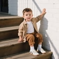 thumbnail image 2 of Toddler Wide Toe Box Shoes Boys Barefoot Shoe Boy Girl Sneakers Kids Tennis Sneaker Preschool Non Slip Lightweight Comfortable First Walking Running Outdoor Activities Beige White Toddler, 2 of 5