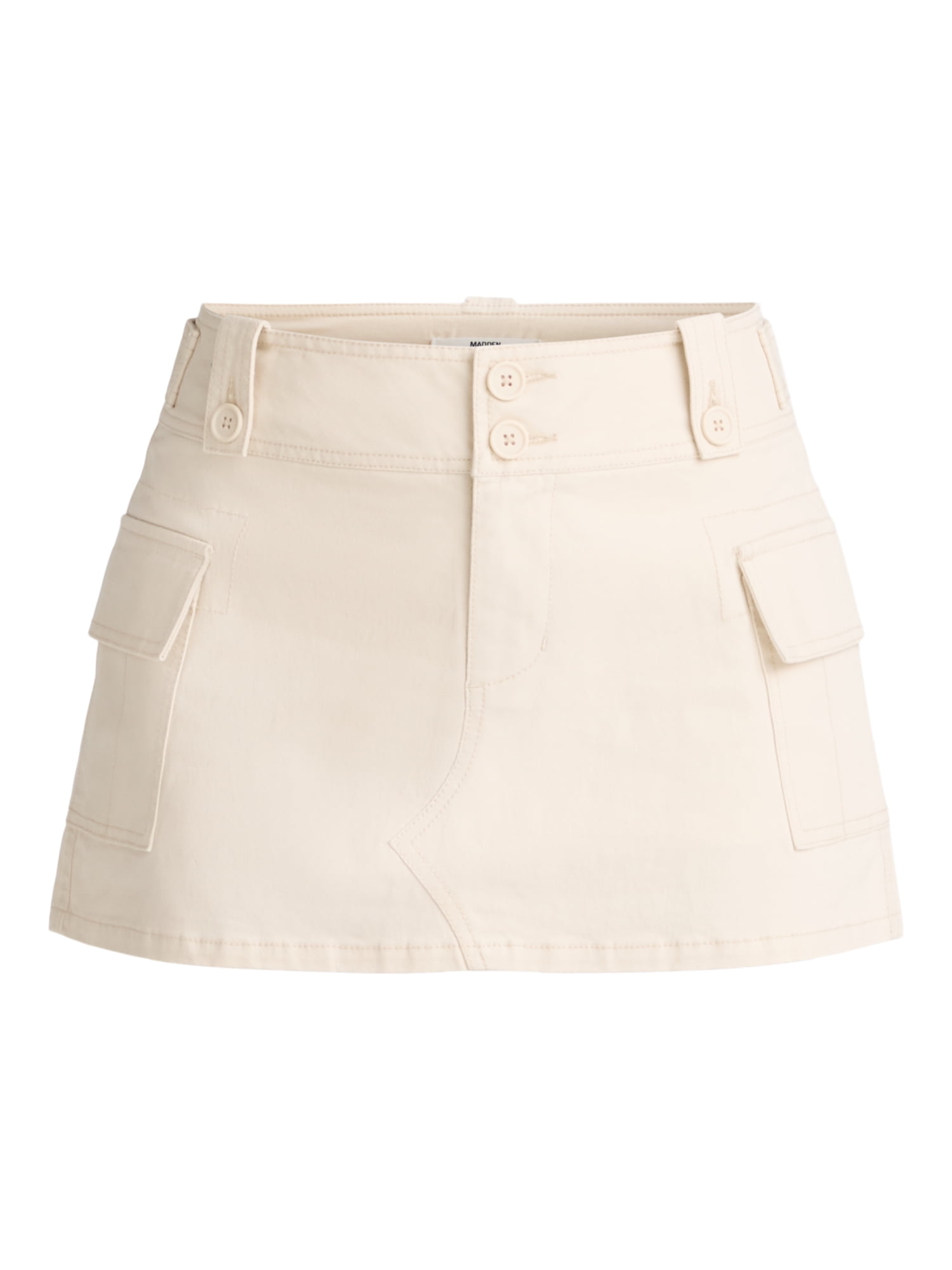 Madden NYC Women's Mid Rise Utility Cargo Skort, Sizes XXS-XXL