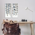 thumbnail image 2 of Stupell Industries Neutral Opaque Cascading Leaves Abstract Painting White Framed Art Print Wall Art, 10 x 24, Set of 2, 2 of 9