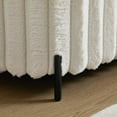 thumbnail image 5 of Wide Faux Fur Flip Top Storage Bench with Black Metal Legs, Bed End Stool Foot Rest for Living Room Entryway Dorm BedroomBeige + faux fur_1., 5 of 18