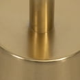 thumbnail image 3 of 24" Gold Iron Base Rough Edge Agate Top Side Accent Table for Glamorous and Natural Living Room or Bedroom Decor, 3 of 9