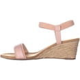thumbnail image 3 of Womens A35 Gillee Ankle Strap Wedge Sandals, Dusty Rose Snake, 8 US, 3 of 6