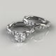 thumbnail image 2 of 2pcs Elegant 18K Gold Plated White Zircon Finger Ring Set for Women - Perfect for Engagement, Wedding, Party, and Holiday Gift, 2 of 4