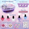thumbnail image 5 of Kids Nail Polish Set for Girls, All-in-One Nail Art Kit with Dryer, Glitter, False Nails &, 5 of 8