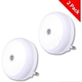 thumbnail image 4 of Red Night Light, LED Night Light with Plug, Round, Light Sensor, Energy Efficient, Set of 2, 4 of 4