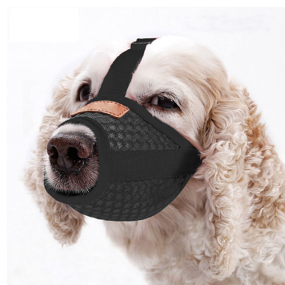 Dog Muzzle, Soft Mesh Muzzle for Small Medium Large Dogs , Breathable