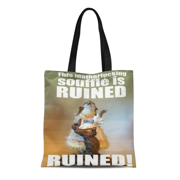 NUDECOR Canvas Tote Bag Thebloggess Juanita Juanitaweasel Reusable Handbag Shoulder Grocery Shopping Bags