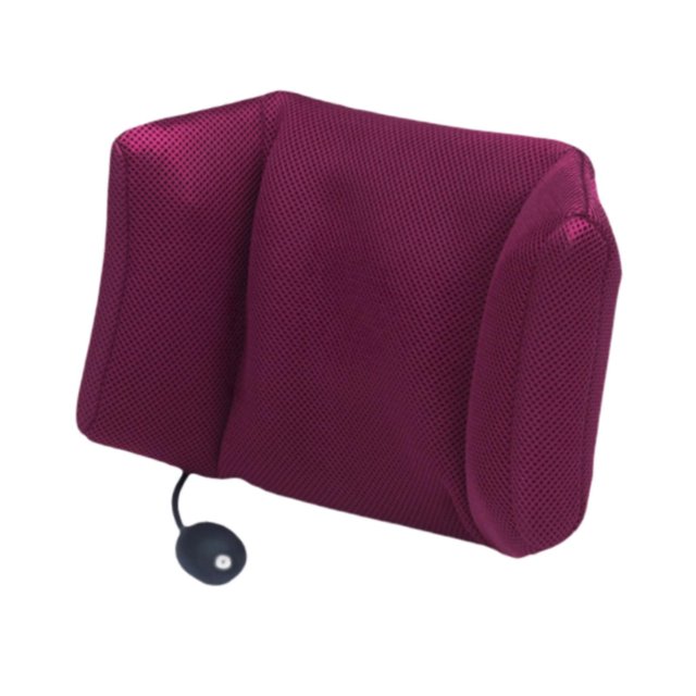 Almohada de apoyo lumbar inflable para la espalda, para silla de oficina, viajes en coche