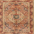 thumbnail image 1 of Ahgly Company Machine Washable Indoor Square Traditional Sand Brown Area Rugs, 6' Square, 1 of 7