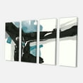 thumbnail image 1 of Designart - Géométrique Noir et Sarcelle III - Uvre d'Art Moderne et Contemporaine sur Toile, 1 of 1