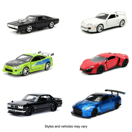 Fast & Furious 1:32 Die-Cast Cars Assortment Play Vehicles, Multi-color