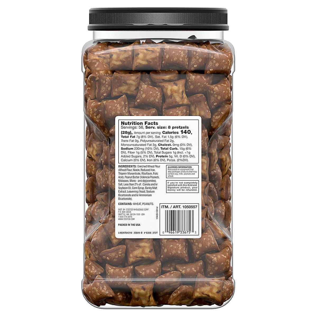 Kirkland Signature Peanut Butter Filled Pretzel Nuggets 55 Ounce
